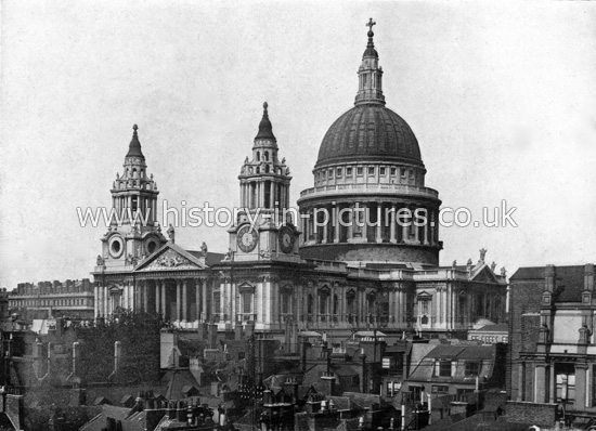 St. Paul's Cathedral, London. c.1890's.